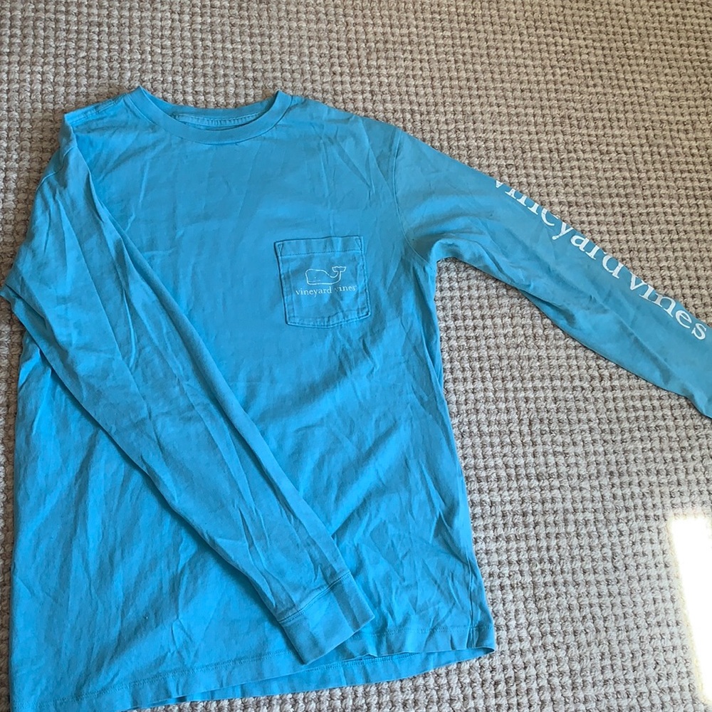 Mens Vineyard Vines Long Sleeve Whale Shirt